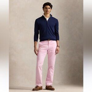 Polo Ralph Lauren Men’s Washed Stretch Straight Chino Pant Carmel Pink 34/32